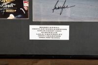 BOBBY RAHAL: A Bobby Rahal signed photograph display piece, 40cm high, 51cm wide - 2