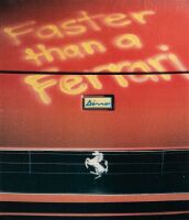 FERRARI DINO: Two laminated posters both featuring Dino's, largest 89cm high, 64cm wide - 3