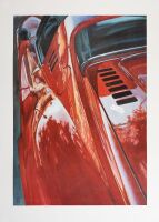 FERRARI DINO: Two laminated posters both featuring Dino's, largest 89cm high, 64cm wide - 2