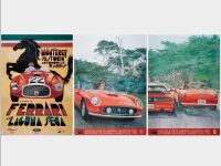 FERRARI USA: Three large laminated promotional posters for Ferrari themed events in the USA