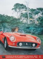 FERRARI USA: Three large laminated promotional posters for Ferrari themed events in the USA - 2
