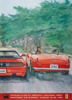 FERRARI USA: Three large laminated promotional posters for Ferrari themed events in the USA - 4