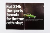 FIAT: A Fiat X1-9 sales brochure - 2