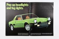 FIAT: A Fiat X1-9 sales brochure - 5