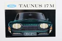 FORD TAUNUS: A Ford Taunus 17M sales brochure. Italian text