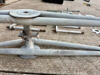 WEBB FORKS: A tapered tube Webb fork, circa late 1920s, complete with headstock, spring and bottom yoke [Location: Sydney - 11