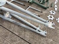 WEBB FORKS: A tapered tube Webb fork, circa late 1920s, complete with headstock, spring and bottom yoke [Location: Sydney - 10