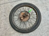 WHEEL: A 40 spoke, 20 inch wheel complete with brake shoe and actuator [Location: Sydney]