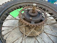 WHEEL: A 40 spoke, 19 inch wheel with finned 8 inch brake, made by Royal Enfield, to suit Norton [Location: Sydney] - 4