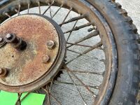WHEEL: A 40 spoke, 19 inch wheel with finned 8 inch brake, made by Royal Enfield, to suit Norton [Location: Sydney] - 5