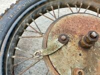 WHEEL: A 40 spoke, 19 inch wheel with finned 8 inch brake, made by Royal Enfield, to suit Norton [Location: Sydney] - 8