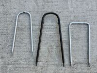 MUDGUARD STAYS: Three mudguard stays, believed to suit Norton [Location: Sydney]