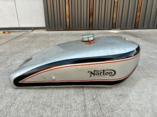 NORTON: A Norton petrol tank, unknown model [Location: Sydney]