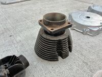 NORTON: A Norton engine with casing, timing covers, cylinder head with barrel and piston , engine #ES42369 [Location: Sydney] - 10