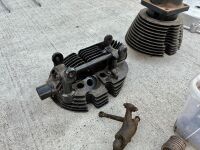 NORTON: A Norton engine with casing, timing covers, cylinder head with barrel and piston , engine #ES42369 [Location: Sydney] - 13