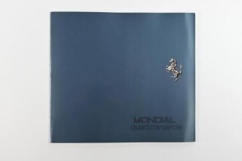 FERRARI: A 1983 Ferrari MONDIAL quattrovalvole fold-out sales brochure
