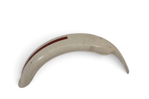 TRIUMPH: A c1960s Triumph rear mudguard, with full rolled edge [Location:Melbourne]