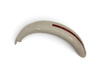 TRIUMPH: A c1960s Triumph rear mudguard, with full rolled edge [Location:Melbourne] - 2