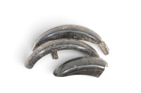 MATCHLESS: A perfect three piece set of hard to find set of Matchless mudguards, to suit models up to 1954 [Location: Melbourne]