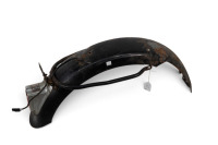 TRIUMPH: A c1960s Triumph rear mudguard with stay & fitted with Harley-Davidson tail light [Location: Melbourne]