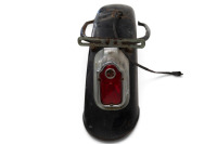 TRIUMPH: A c1960s Triumph rear mudguard with stay & fitted with Harley-Davidson tail light [Location: Melbourne] - 5