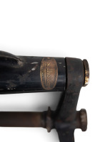 NORTON: A pair of Norton roadholder forks with headlamp brackets with brass roadholder plates attached [Location: Melbourne] - 4