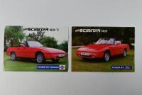 SCIMITAR: Two Scimitar double-sided sales brochures. 1400 & 1800 Ti brochures