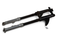 NORTON: A pair of Norton roadholder forks with headlamp brackets with brass roadholder plates attached [Location: Melbourne] - 6
