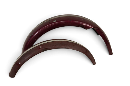 TRIUMPH: A pair of c1970 Triumph Bonneville mudguards [Location: Melbourne]