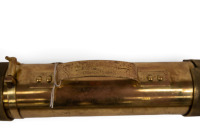 GREASE GUN: An Edelman & Co (USA) solid brass locomotive grease gun, 54cm long [Location: Melbourne] - 6