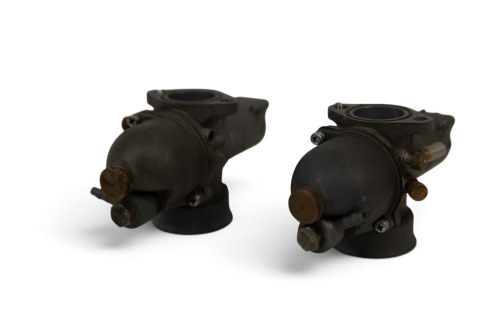 AMAL: A pair of Amal concentric carburetors in as new condition thought to suit Triumph Bonneville c1969 [Location: Melbourne]