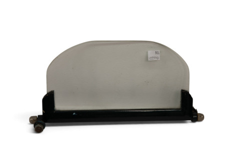 SCREEN: A screen to suit either sidecar or sportscar, 26.5cm length from bolt to bolt [Location: Melbourne]