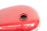 TRIUMPH: A Triumph Tiger T100 / TR5R competition fuel tank with harmonica badges [Location: Melbourne] - 3