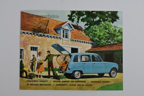 RENAULT: An original and impressive 1962 Renault 4 double-sided sales brochure