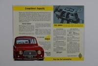 RENAULT: An original and impressive 1962 Renault 4 double-sided sales brochure - 2