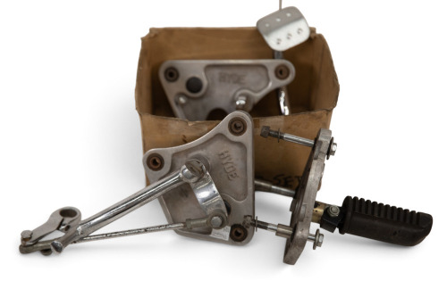 TRIUMPH: A pair and some parts of Norman Hyde Triumph rear sets [Location: Melbourne]