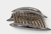 TRIUMPH: A pair of Triumph 'harmonica' tank badges [Location: Melbourne] - 2