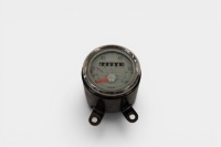 SMITHS: A Smiths 100 MPH 'grey face' speedometer with counter, marked 'SSM 2001/02', two inch diameter [Location: Melbourne]