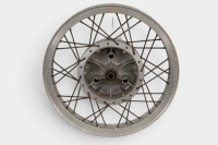 NORTON: A Norton early Commando model rear wheel, Borrani 19 inch rim [Location: Melbourne]