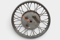 BSA: A BSA Goldstar / RGS / Spitfire 190mm complete front wheel, wheel size 19 inch [Location: Melbourne]