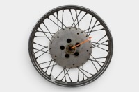 BSA: A BSA Goldstar / RGS / Spitfire 190mm complete front wheel, wheel size 19 inch [Location: Melbourne] - 2