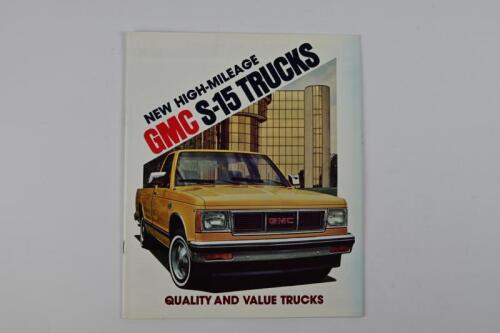GMC: A 1982 GMC S-15 Trucks sales brochure