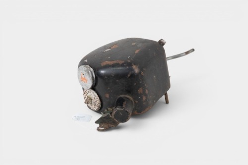 VELOCATTE: A Velocette MSS500 factory scrambler oil tank [Location: Melbourne]