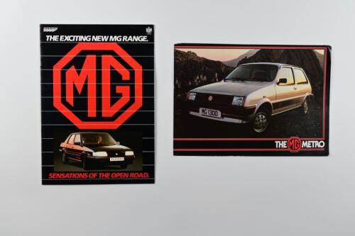 MG: Two MG items. MG Metro fold-out sales brochure