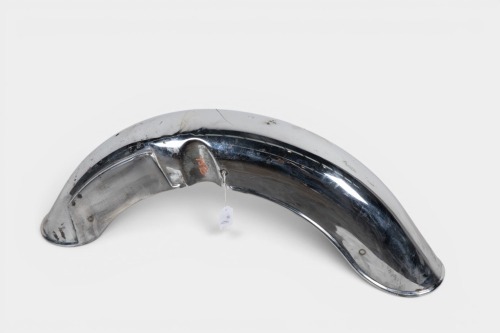 BSA: An early 1950s BSA chrome front guard [Location: Melbourne]