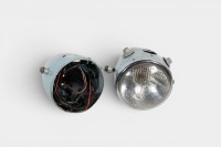 ARIEL: Two NOS headlights to suit Ariel Arrow / Leader, one complete with switches & loom, the other no lens [Location: Melbourne]