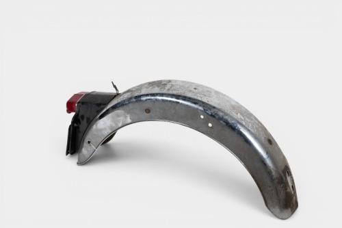 BSA: A BSA Super Rocket rear mudguard with number plate bracket & tail light [Location: Melbourne]