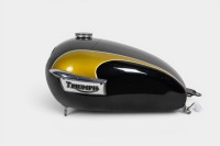 TRIUMPH: A c1973/74 Triumph T150 fuel tank with cap, tap & badges [Location: Melbourne]