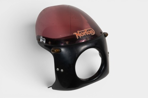 NORTON: A Norton 'Stone' style handlebar fairing, complete [Location: Melbourne]