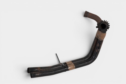 NORTON: Two pieces of Norton Commando exhaust pipe
